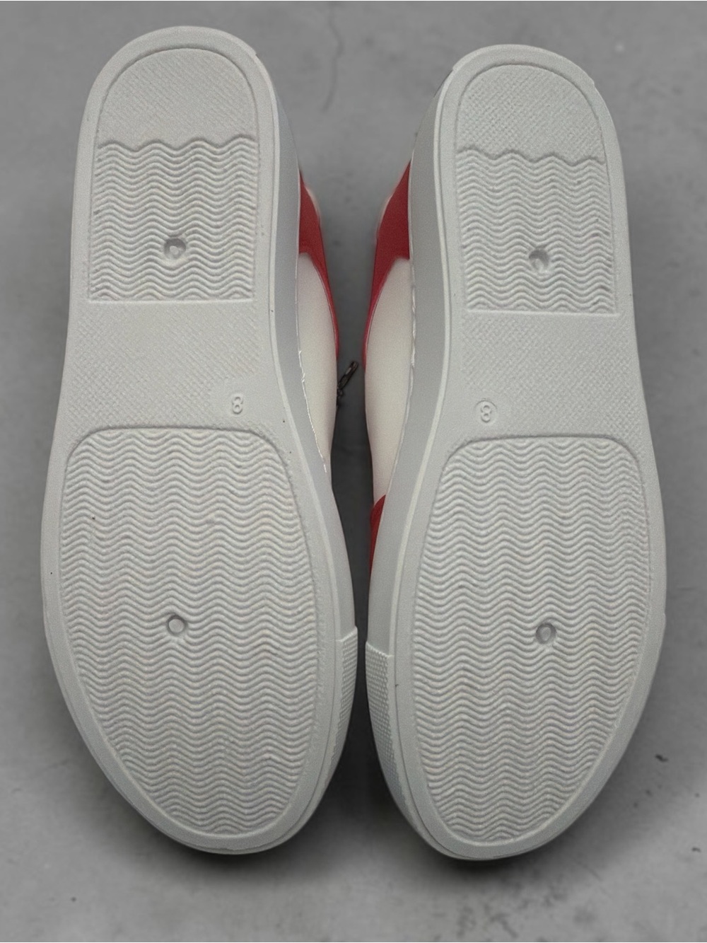 Vintage Havana Red, White & Black Low-Top Sneakers with Checkerboard Laces - Picture 6 of 7